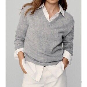 EUC $325 WOMENS MEDIUM JENNI KAYNE 100% CASHMERE FLYNN SWEATER